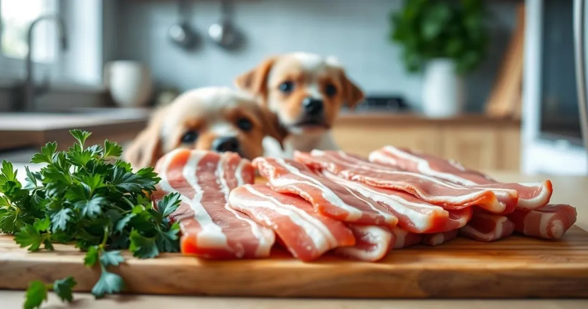 raw bacon